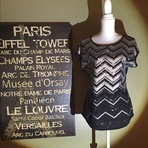 Black Top With Sequins